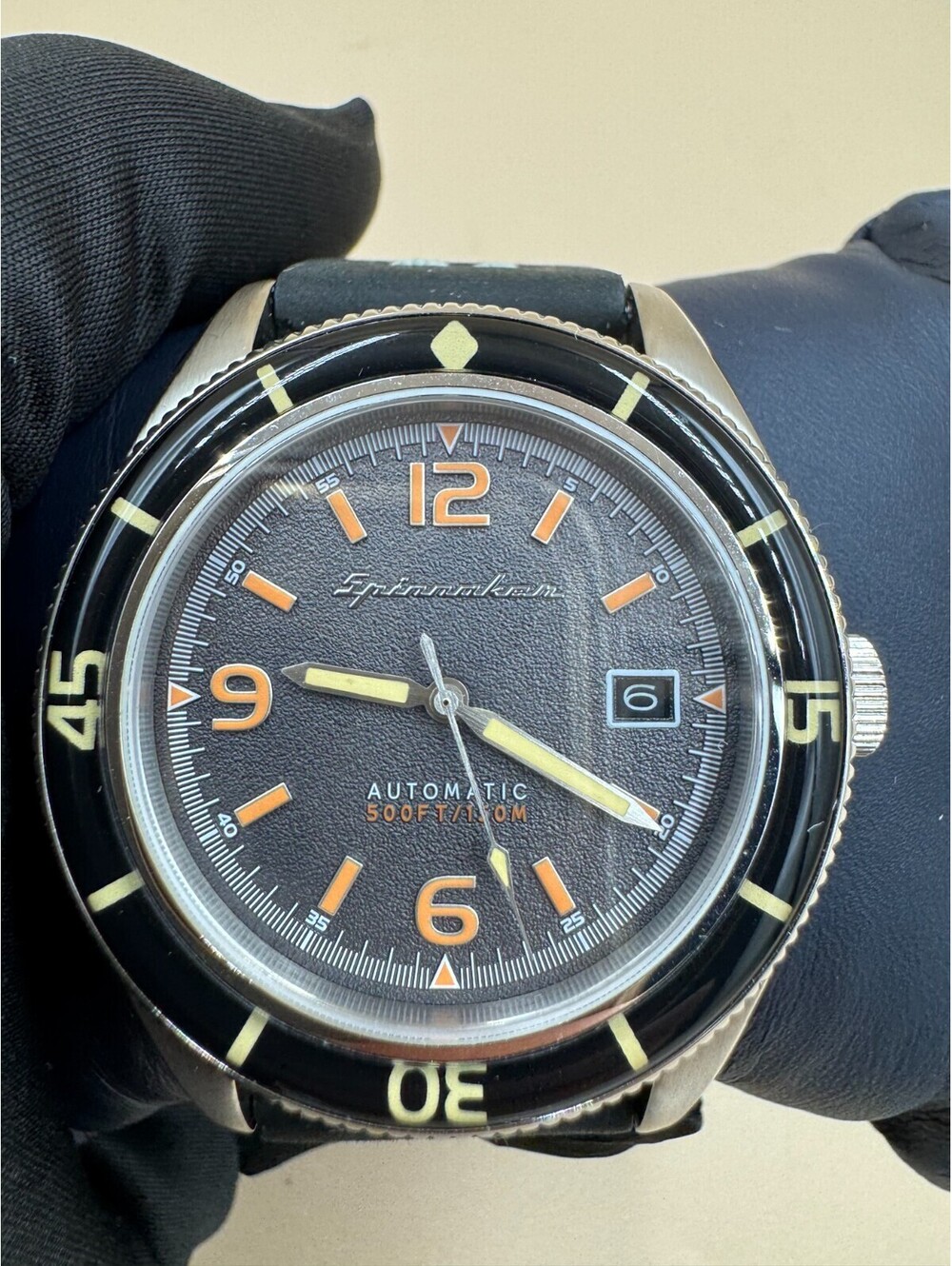 Spinnaker Fleuss SP-5055-03 Men's 43mm Stainless Steel Automatic Wristwatch Blac
